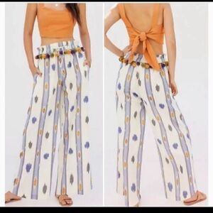 Anthropologie I Pom Pom Wide-leg Pants